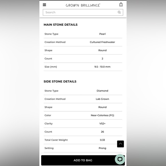 Cultured Freshwater Pearl and 1/3 ctw Lab Grown Diamond Linear Drop Earrings - Picture 5 of 7